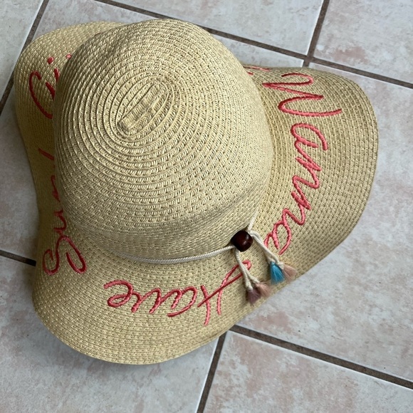 Disney Women's Straw Hat with Red Embroidery - Picture 4 of 5